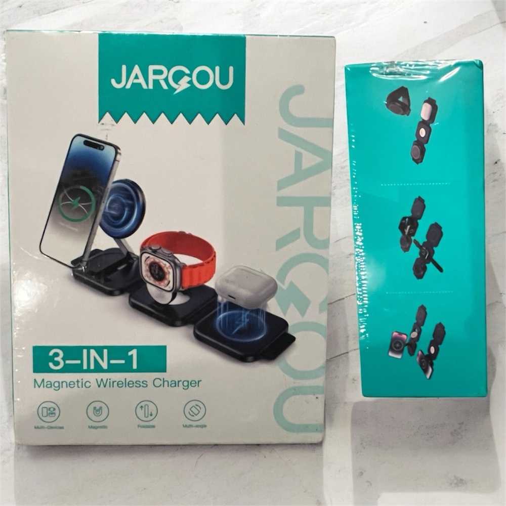 New Jargou 3-in-1 Magnetic Wireless Charger